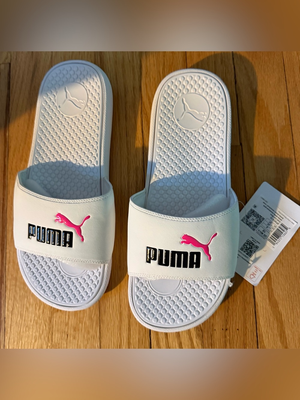 Puma Cool Cat women's size 10 white slides nwt